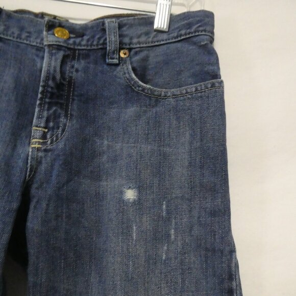 POLO RALPH LAUREN - 15911 | size 14 | Blue Cotton Distressed Denim Jeans - Picture 6 of 16